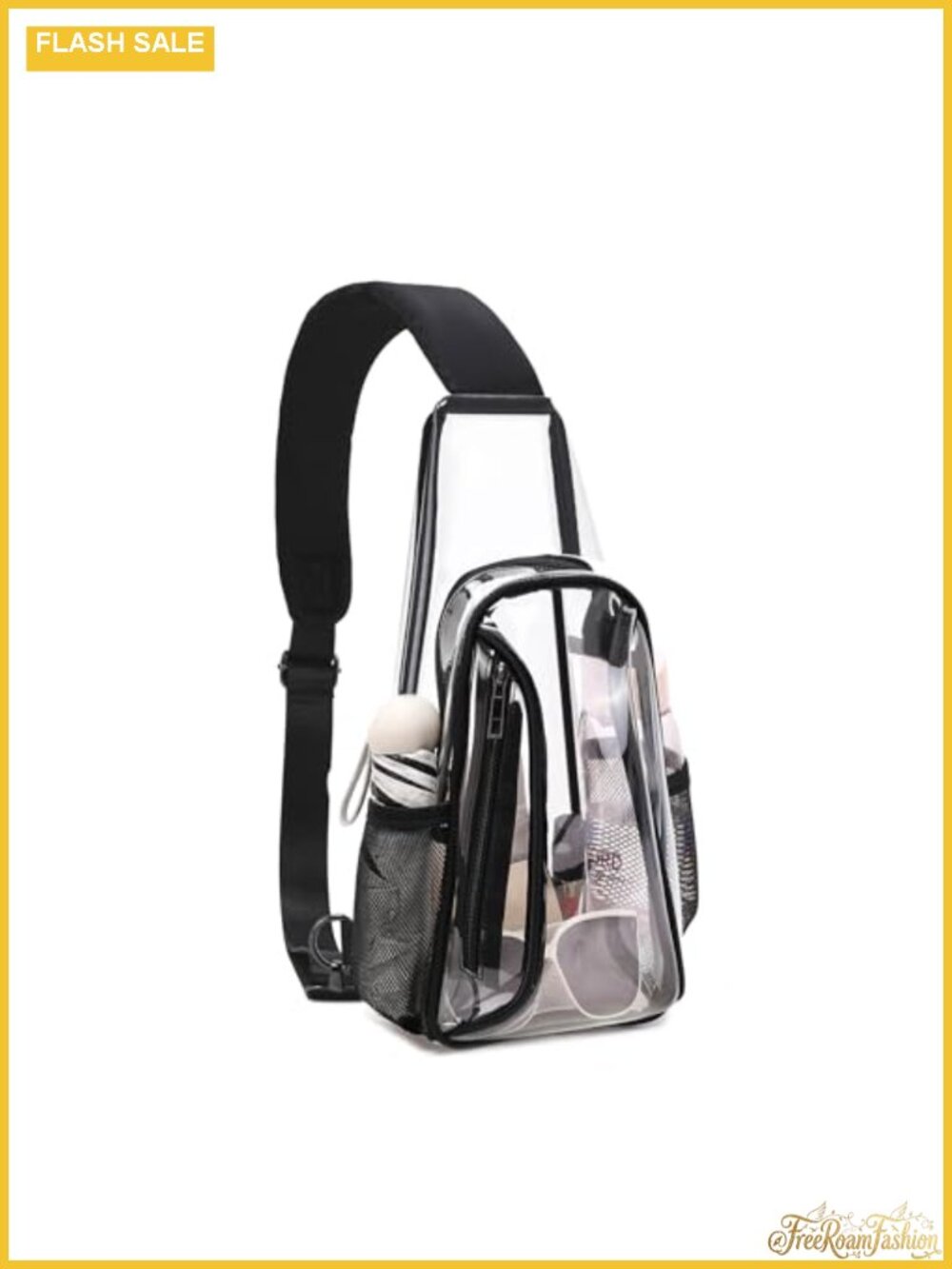 Clear Stadium Approved Crossbody Bag TPU Sling Shoulder Purse Chest Pack Heavy